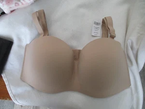 soma bra padded bra nude 36dd 36 DD strapless no wire covertable nwt $62 new - Picture 1 of 3