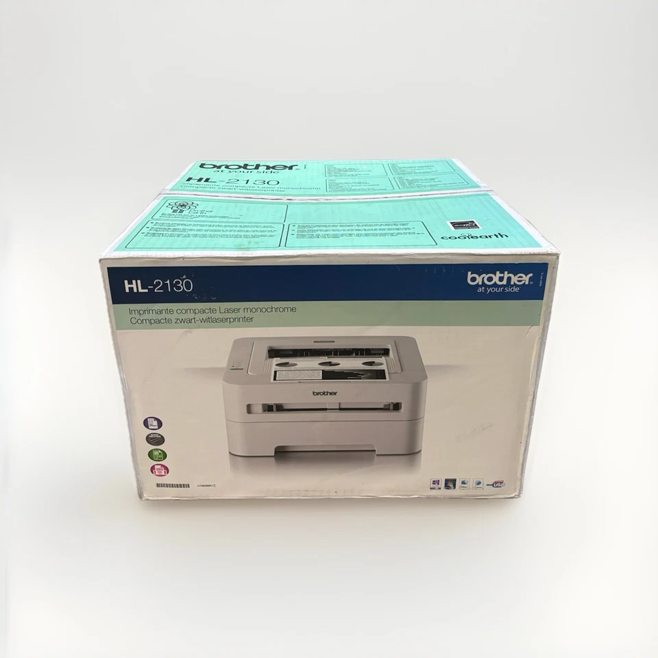 Brother HL-2130 Mono Laser Drucker | Kompakt | USB | Schwarz/Weiß Drucker - Bild 1 von 3