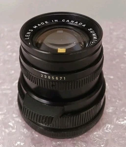 Leica / Leitz Summicron M 50mm f/1:2 M Mount Lens W/ Caps - Made In Canada *EXC - Picture 1 of 11