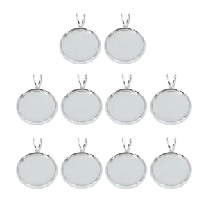 Bandeja Colgante 10 PIEZAS Bandejas Bisel Redondo Doble Lado Fabricación de Joyas - Imagen 1 de 12