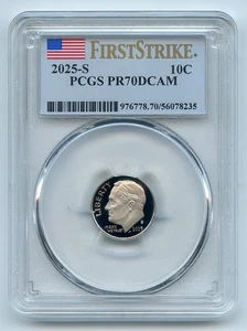 2025 S 10C Clad Roosevelt Dime PCGS PR70DCAM First Strike - Picture 1 of 1