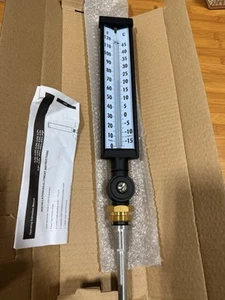 Nuovo Grainger 4LZN7 Termometro industriale, da 0 a 120 F, vetro - Foto 1 di 8