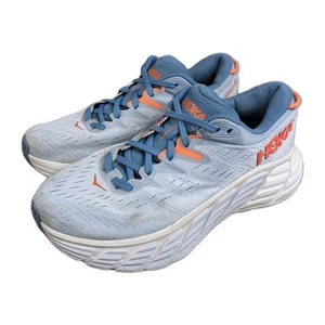 Hoka One One Gaviota 4 Running Shoes Womens Size 7 B Blue Fog Plein Air Sneakers - Picture 1 of 12