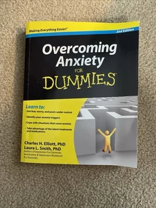 Overcoming Anxiety For Dummies 2nd Edition Elliott Smith Self-Help Book - Imagen 1 de 2