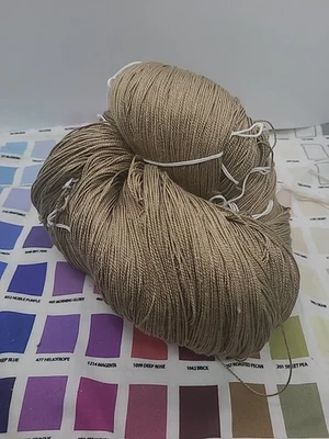 Yarn 100% Silk Yarn Weaving Knitting Crochet Macrame 1 lb 1.5 oz  Hank Skein  - Image 1 of 4