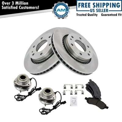 Front Brake Pad & Rotor Kit Semi-Metallic Fits Buick Chevrolet GMC Isuzu Saab Foto 1 de 4