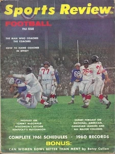 1961 Sports Review Football Magazine New York Giants Baltimore Colts GOOD - Picture 1 of 9