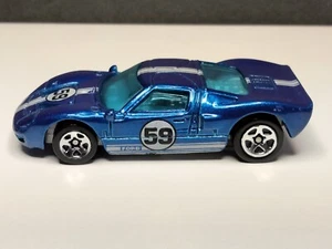 1999 Hot Wheels #921 First Editions 16/26 FORD GT-40 Blue w/Chrome 5 Spoke Wheel - Picture 1 of 15