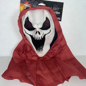 DEAD BY DAYLIGHT VIPER GHOST FACE MASK WITH HOOD COSTUME *FLAWS* FW93502V NWT - Picture 1 of 6