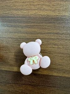 3D PINK BEAR #1 Croc shoe Charm - Picture 1 of 1
