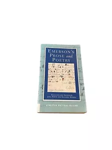 Emerson's Prose and Poetry: A Norton Critical Edition by Emerson, Ralph Waldo - Picture 1 of 19