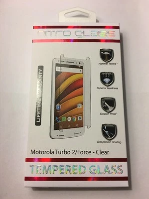 ZNITRO Tempered Glass Screen Protector For Motorola Droid Turbo 2, CLEAR - Image 1 of 4