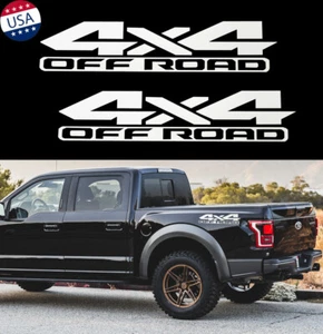 2 pegatinas de vinilo blancas 4x4 para camioneta todoterreno para Ford F-150 F-250 Super Duty - Imagen 1 de 6