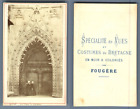 Fougre, France, Saint-Pol-de-Lon  vintage carte de visite, CDV.  Tirage albu