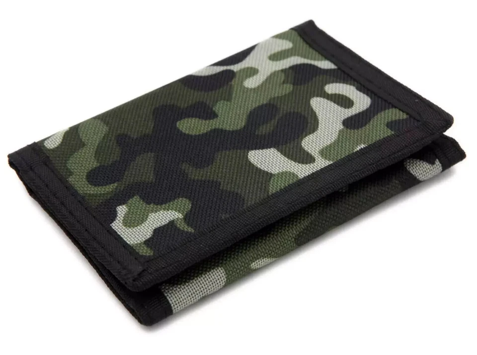 Cartera para niños y niñas Cartera de novedad para niños de 5 a 7 años Cartera camuflada para adolescentes Foto 1 de 4