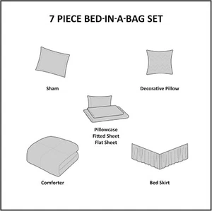 Madison Park Essentials Twin Comforter Set, Bed in a Bag Twin, Watercolor Print - Picture 1 of 7