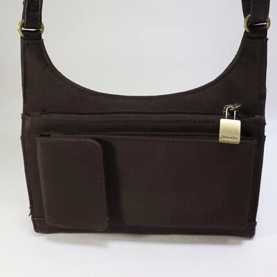 St Johns Bay через плечо Дамская сумка S бумажник коричневый шагреневой кожи сумочка складного сумка - Изображение 1 из 4