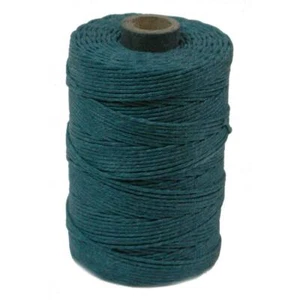 Irish Waxed Linen Thread Teal Green 43675 (50gr, 100y 4-lagig Schmuckkordel Crawford - Bild 1 von 1