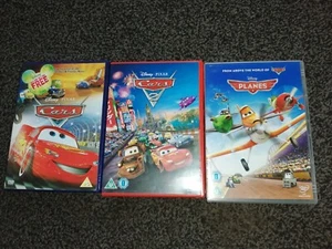 Disney Pixar Autos 1,2 und Flugzeuge 1 DVDs Bundle - Bild 1 von 6