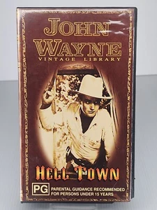 John Wayne “Hell Town” VHS Video Classic Collection - Picture 1 of 2