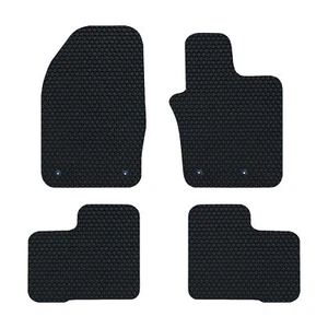 Fiat 500X 2015-2021 GENUINE DELUXE Tailored Rubber Car Floor Mats Black Set - Picture 1 of 9