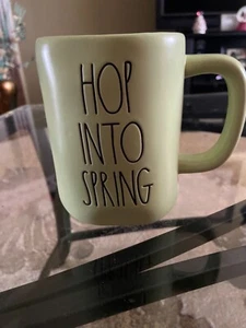 Rae Dunn Hop Into Spring Green Easter Coffee Mug *New* - Picture 1 of 2