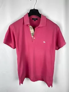 Burberry Baumwolle Rosa Polo Herren mit Karofarbe Größe S - Bild 1 von 11