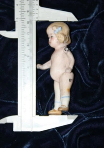 Antique Dollhouse doll all bisque Doll German 1880-1900 size photos - Picture 1 of 4