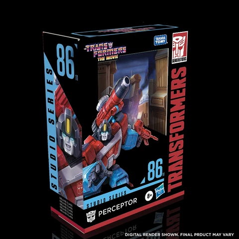 NEW Transformers Studio Series 86 Deluxe Class Transformers The Movie Perceptor Cover