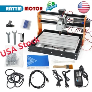 『USA』3018 Pro CNC Router Milling Cutting Carving Engraver Machine+Limit switches - Picture 1 of 13