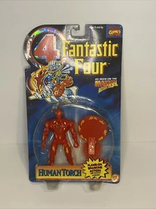 SEALED MOC MARVEL FANTASTIC FOUR HUMAN TORCH ACTION FIGURE 1995 TOYBIZ - Picture 1 of 6