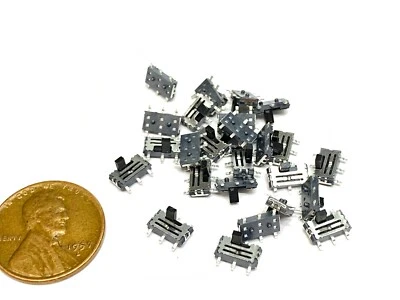 Interruptor deslizante 25 piezas MSS-22C01 2P2T DPDT 2 polos 6 pines SMD terminal Mini E17 Foto 1 de 3