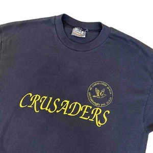 Vintage Pittsburgh Crusaders High School Shirt Single Stitch T-shirt USA XL 80s - Picture 1 of 11