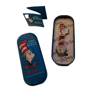 Vintage NEW 1997 Dr Seuss 'Tick Tocking Time Tickers' Cat In The Hat Watch - Picture 1 of 17
