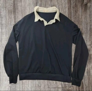 Romwe Maglione Pullover Microfibra Blu Navy Donna Taglia 6 Media - Picture 1 of 11