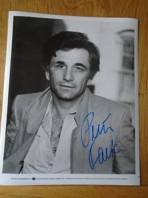 Peter Falk Colombo Genuine Signed Authentic Autograph  UACC / AFTAL. - Image 1 of 2