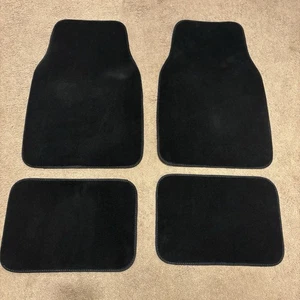 4 Piece Set Plush Deluxe Front Rear 2020 Ford Explorer Carpet Floor Mats Black - Picture 1 of 10