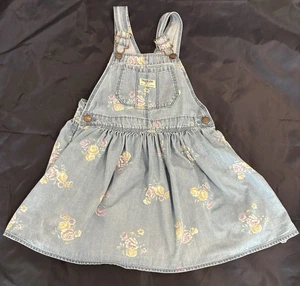 Vestido Jersey De Colección Oshkosh Gosh Niña Niño Pequeño 5T Azul Floral Cambray - Imagen 1 de 9