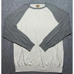 The Foundry Sweatshirt Mens 2XLT Oat Gray Raglan Long Sleeve Crew Neck New - Picture 1 of 11
