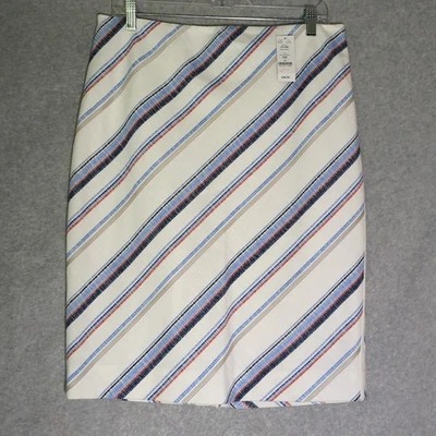 Nueva Falda Lápiz Casa Blanca Mercado Negro 12 Cuero Rayas Tachuelas Detalles Multi Foto 1 de 4