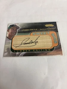 2001 Fleer Showcase Sweet Sigs Lumber Edition Jose Ortiz - Picture 1 of 2