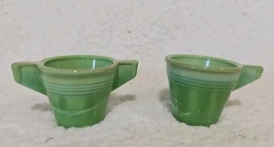 Vintage 1930's Chiquita Toy Dish Children’s Toy Jadite Green Ribbed Cream Sugar  - Picture 1 of 3