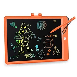 LCD Writing Tablet, 10 Inch Colorful Toddler Doodle Board Drawing 10in Orange - Picture 1 of 7