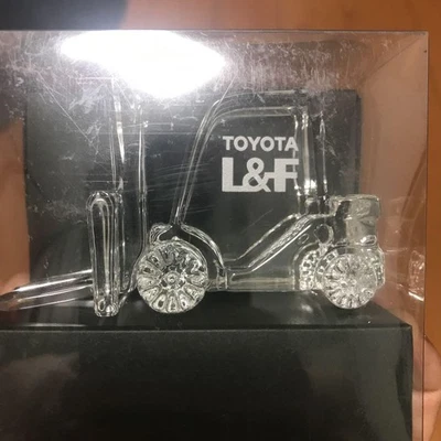 Figura de cristal carretilla elevadora Toyota L&F modelo de exhibición limitada sin venta Japón Foto 1 de 3