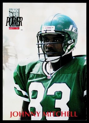 Johnny Mitchell, 1992 Pro Set Power, #324, New York Jets, RC - Image 1 of 2