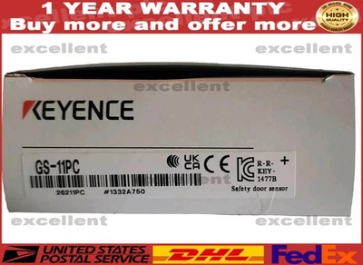 New KEYENCE GS-11PC Safety Interlocking Switch - Silver - Image 1 of 3