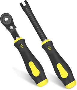 2 PCS Slack Adjuster Tools, Brake Adjustment for Semi, Fork End Release and 5/16 - Foto 1 di 12