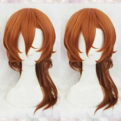 Парик для косплея Bungo Stray Dogs Chuya Nakahara Chuuya короткий оранжевый каштановый - Изображение 1 из 2
