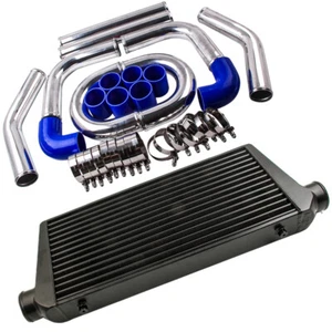 Universal 3'' Intercooler 600x300x 76mm Núcleo Kit de tuberías 2.5'' Aluminio - Imagen 1 de 14