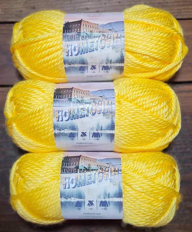 Hilo marca Lion ciudad natal EE. UU.🧶7-COLORES🧶4 oz. & 5 oz. Madejas🧶VENDIDO POR MADEJA Foto 1 de 1